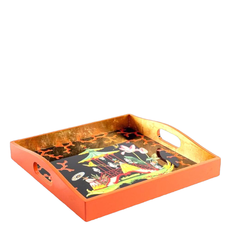Caspari Plateau Lacquerware The Courtship