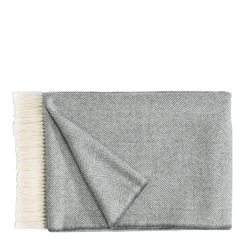 Christian Fischbacher Plaid Noble Gris 130 x 200 cm Couverture Baby Alpaca