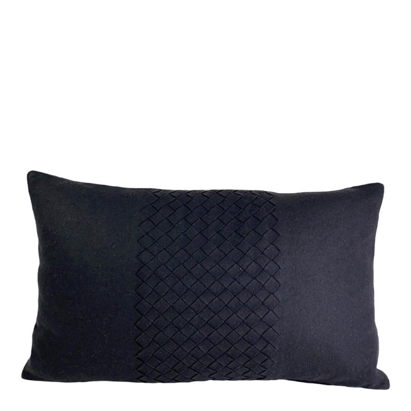 Christian Fischbacher Coussin Pepite Gris tressé