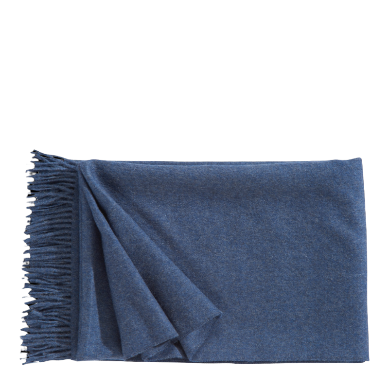 Christian Fischbacher Plaid Puro Bébé Alpaca Denim