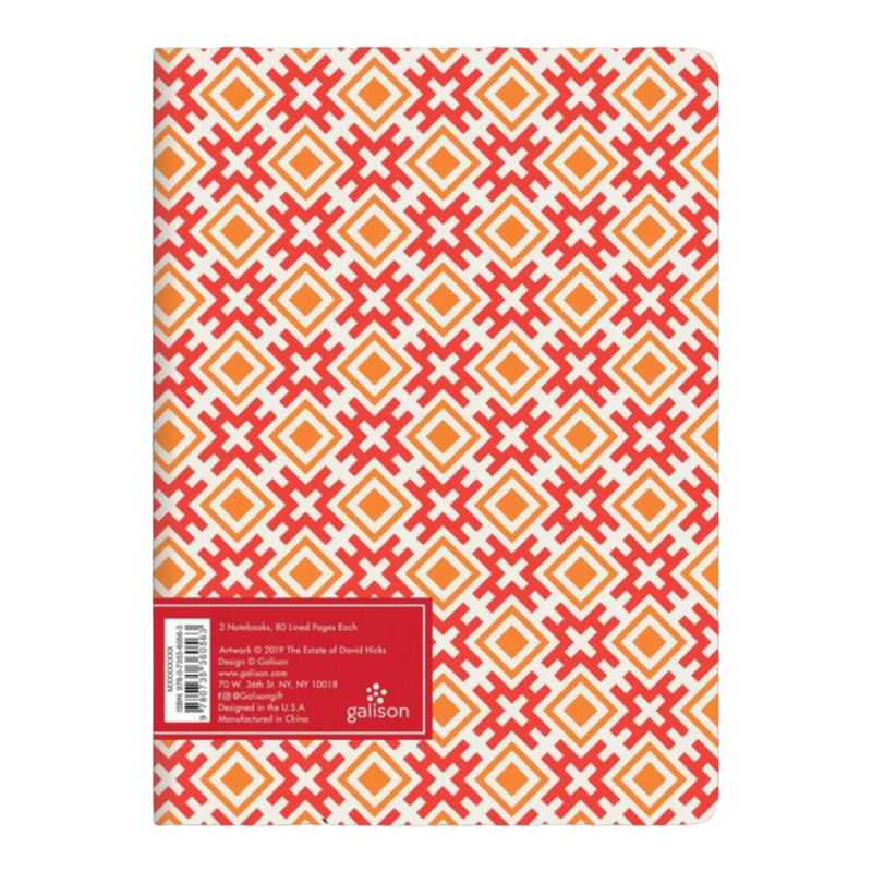 David Hicks Red Writers Set Carnet de notes A5