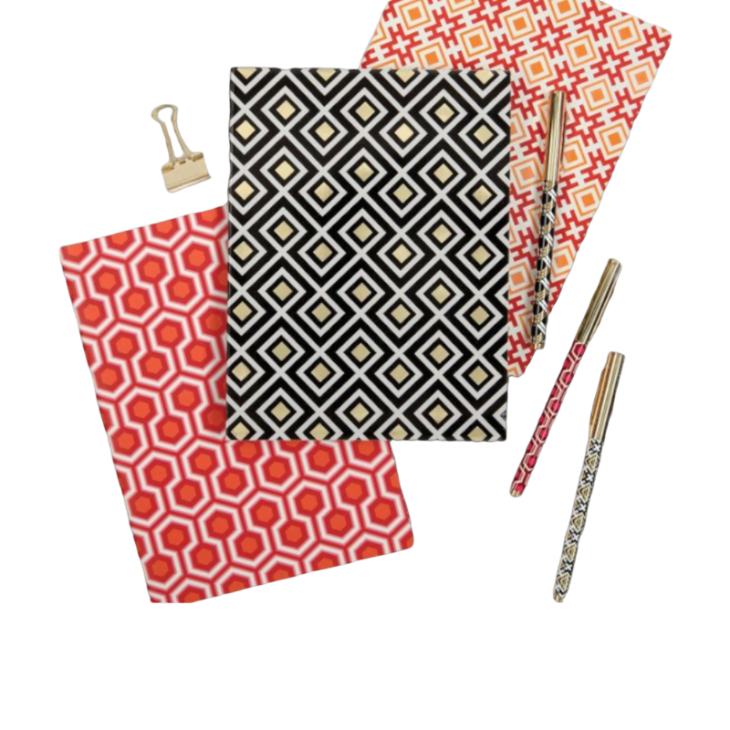 David Hicks Red Writers Set Carnet de notes A5
