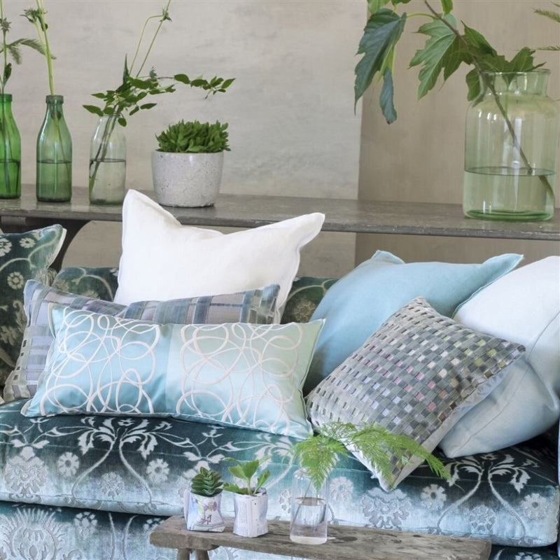 Designers Guild Coussin Marquisette Céladon Turquoise Bleu
