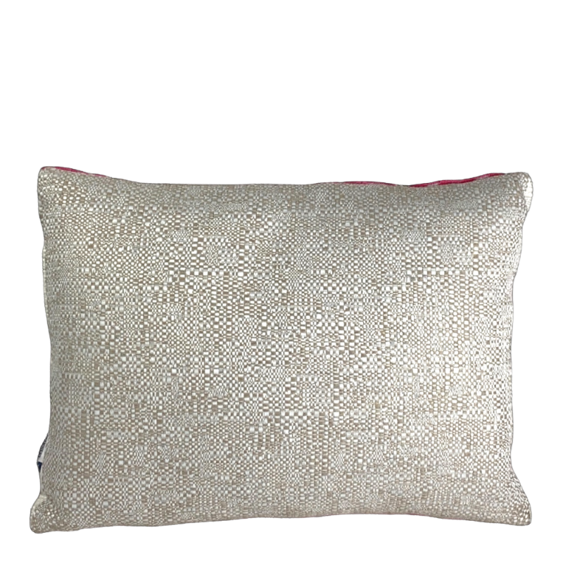 Designers Guild Coussin Zick Zack Rose Gris