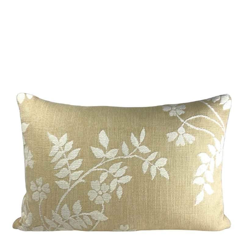 Farbtupfer Interior Design Coussin Fleur Beige