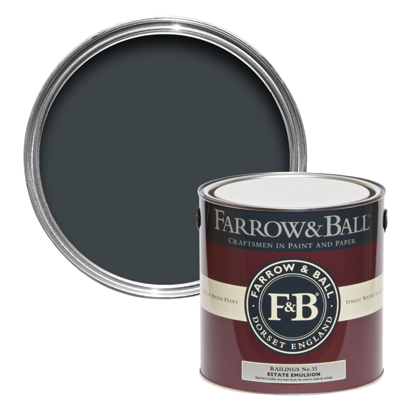 Farrow & Ball Farrow Ball Couleurs Noir Foncé Gris Railings 31