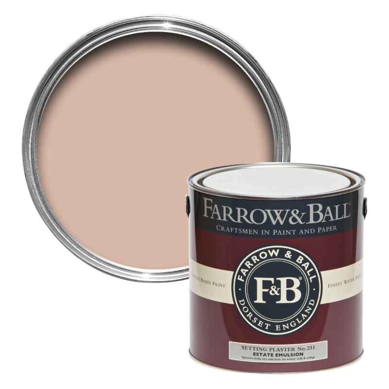 Farrow & Ball Farrow Ball couleurs rose rose rouge Setting Plaster 231
