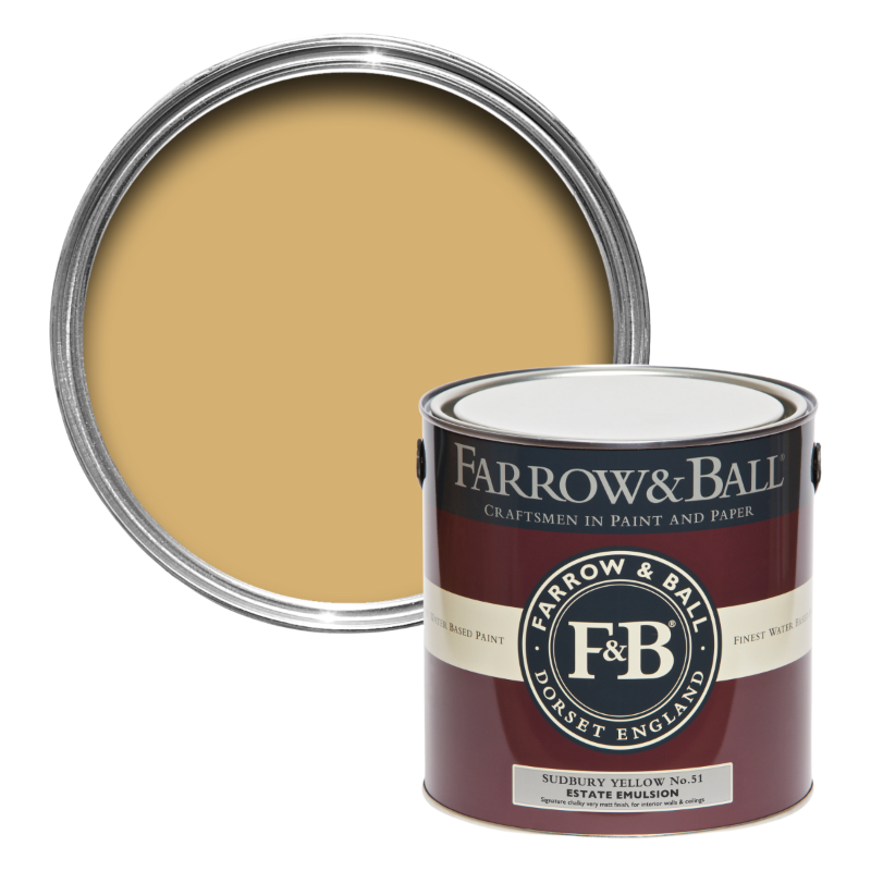 Farrow & Ball Farrow Ball couleurs jaune Sudbury Yellow 51