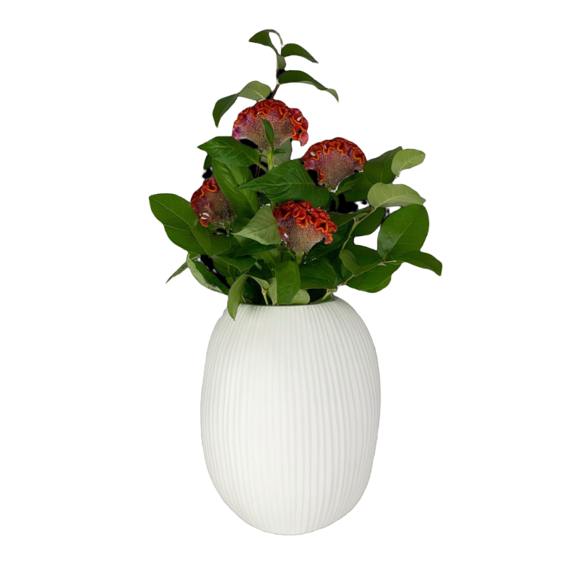 Guaxs Vase Nagaa Opal Blanc