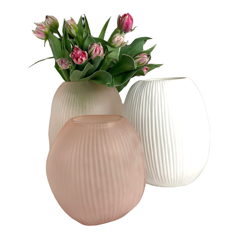 Guaxs Vase Nagaa Opal Blanc