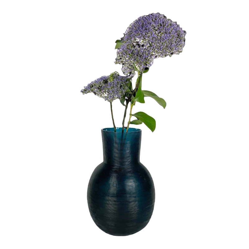 Guaxs Vase Yeola Petrol Turquoise L