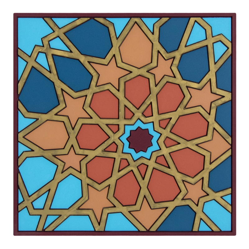 Images d'Orient Dessous de verre Moucharabieh Blue