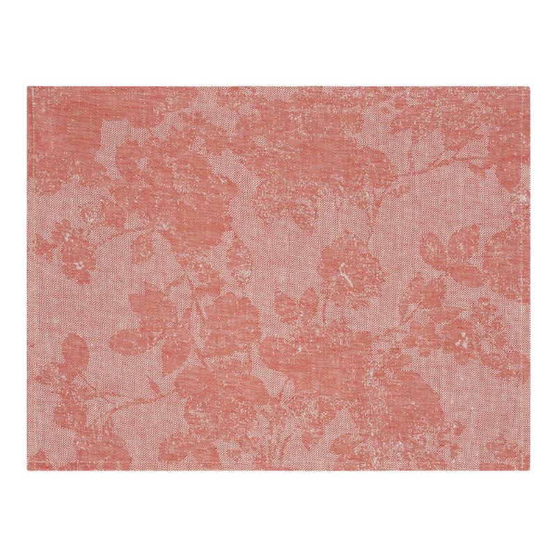 Le Jacquard Francais set de table tissu Casual Terre Cuite Terracotta rouge
