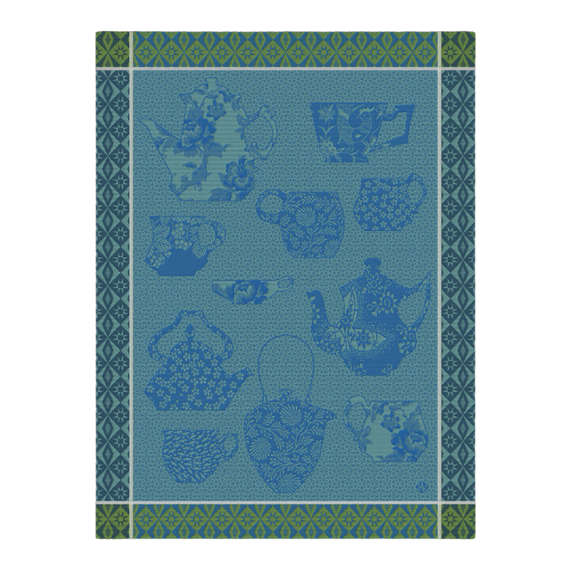Le Jacquard Francais Club Torchon Comptoir du The Oolong Bleu