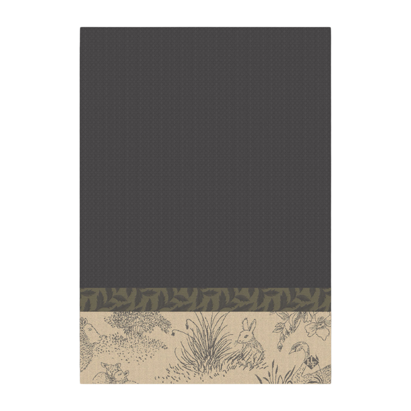 Le Jacquard Francais Torchon JosePhine Hirondelle Gris