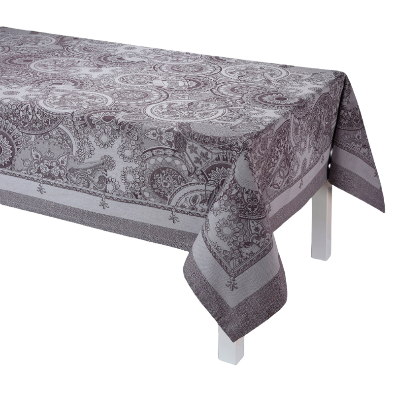 Le Jacquard Francais Nappe Porcelaine Kaolin Gris