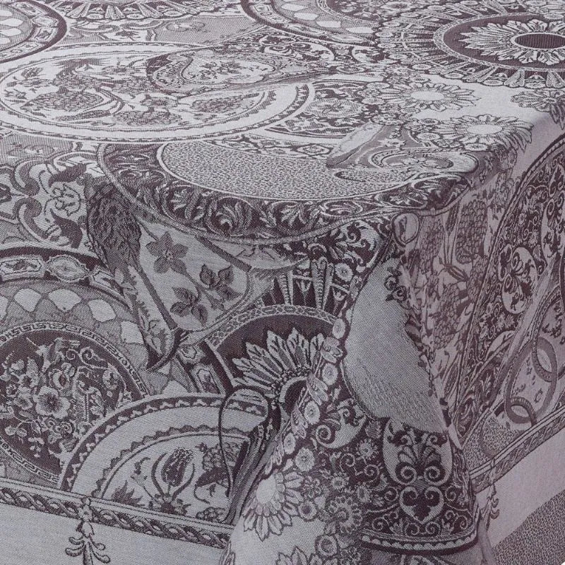 Le Jacquard Francais Nappe Porcelaine Kaolin Gris