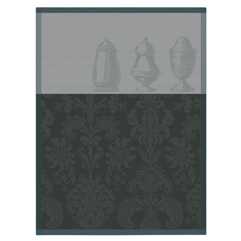 Le Jacquard Francais Torchon Sucre Soldes Argente Gris