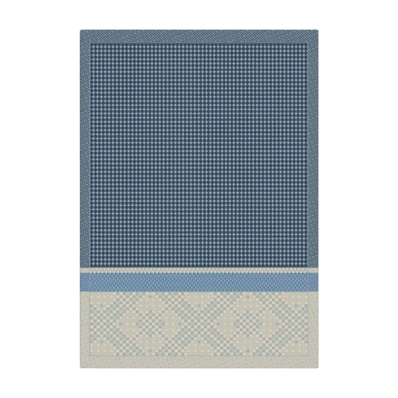 Le Jacquard Francais Torchon Essentiel Graphique Ciel Bleu