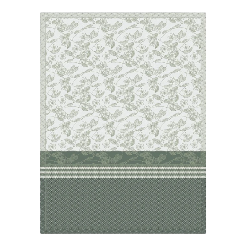 Le Jacquard Francais Torchon Essentiel Graphique Nature Vert