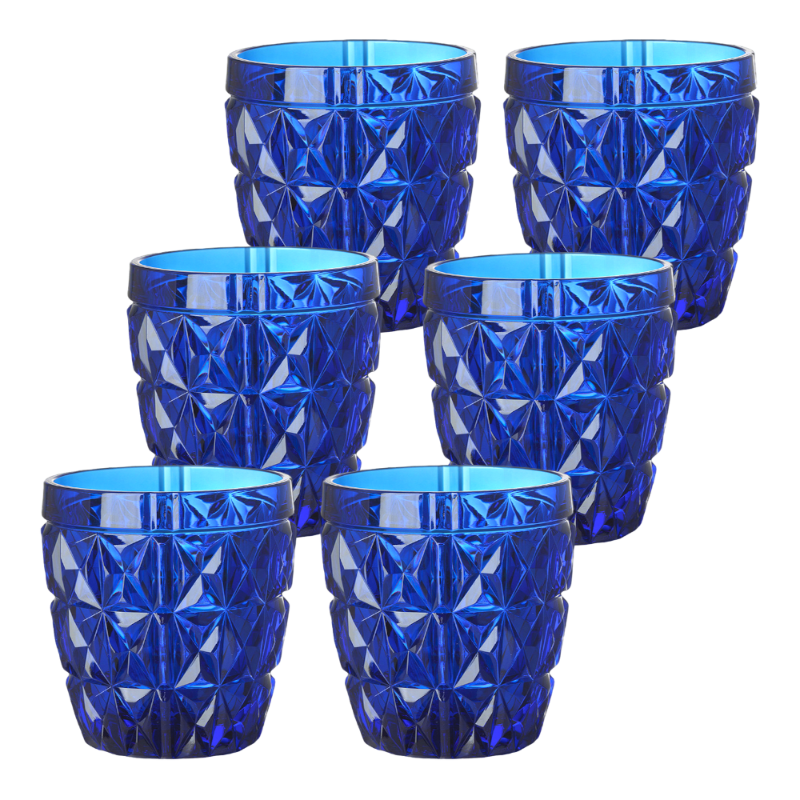 Verres Marioluca Giusti Stella Bleu