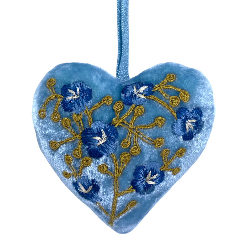 Anke Drechsel Misha Heavenly Blue Pendentif coeur