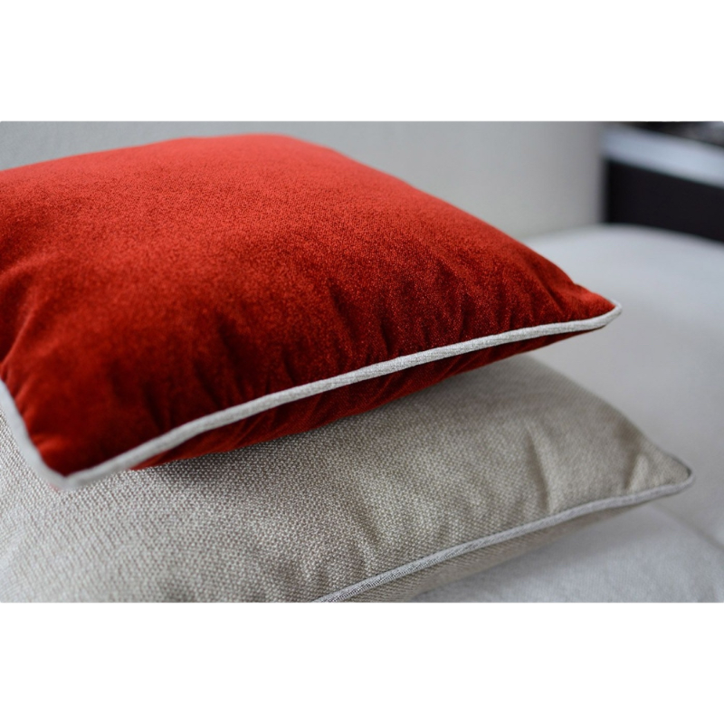 Rohleder Home Collection Coussin Big Cloud Velvet bleu foncé