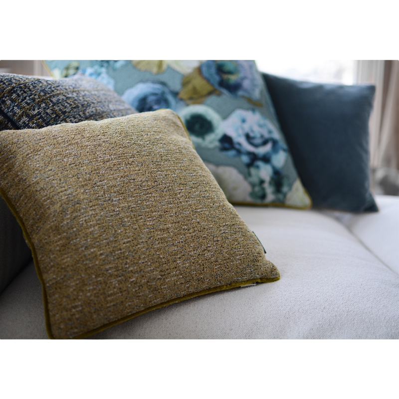 Rohleder Home Collection Coussin Jacky O Jaune Vert