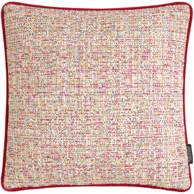 Rohleder Home Collection Coussin Jacky O Rouge Rose Jaune