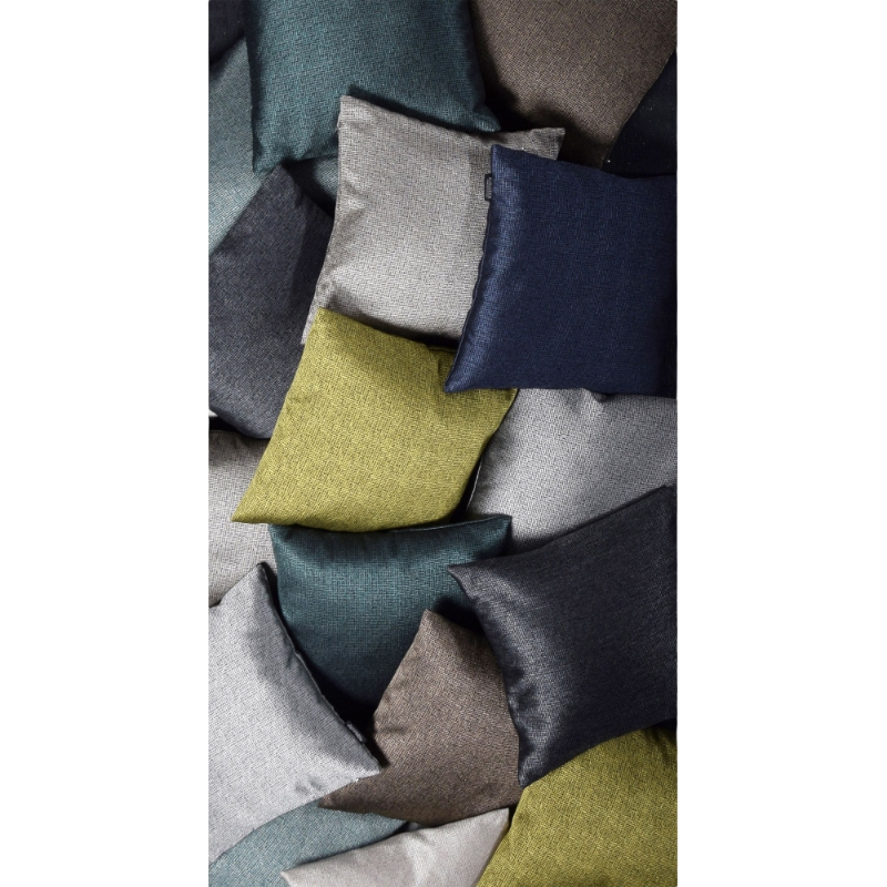 Rohleder Home Collection Coussin Move Bleu métallique