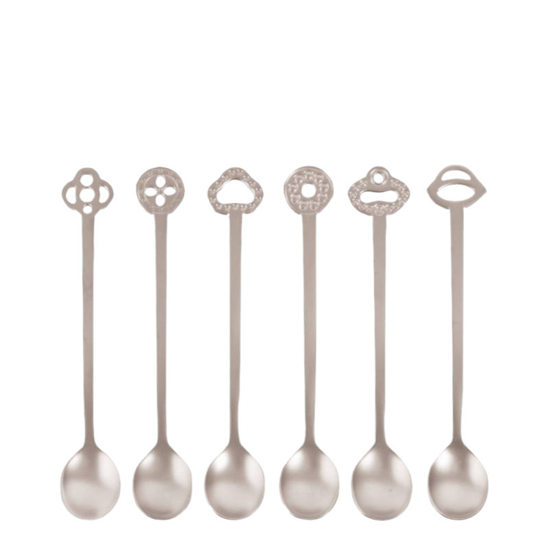 Sambonet Oriental Antique Silver Cuillère à espresso Cuillère à moka Cuillère à apéritif
