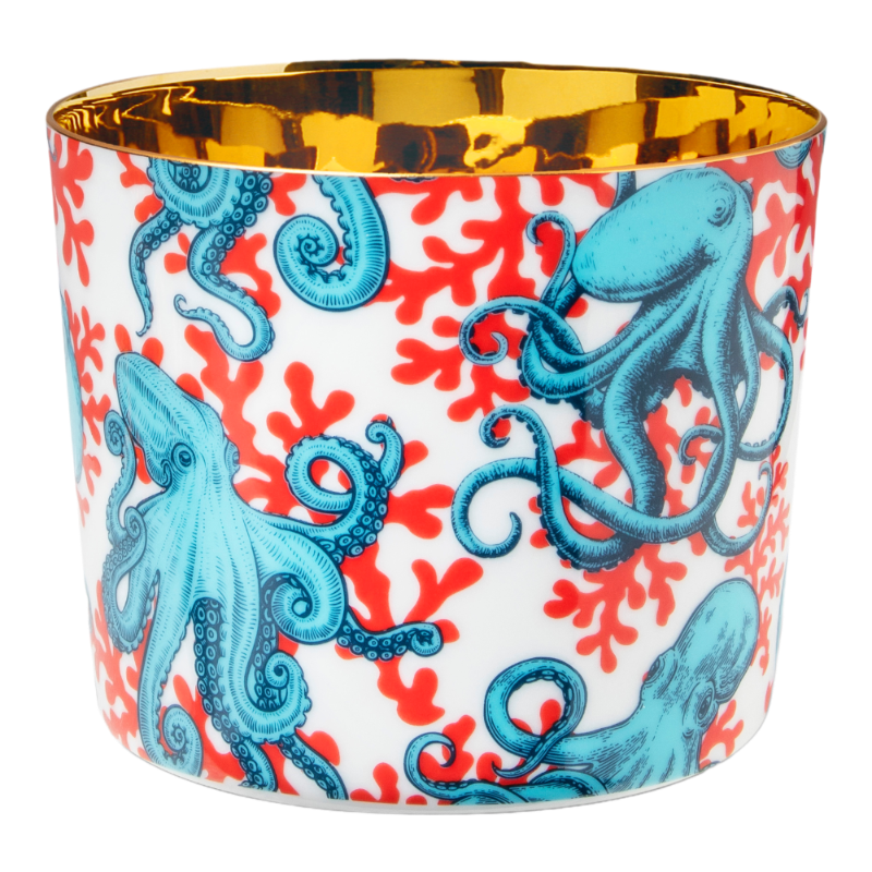SIEGER by Fürstenberg Porcelaine Sip Of Gold Coupe à champagne The Octopuses