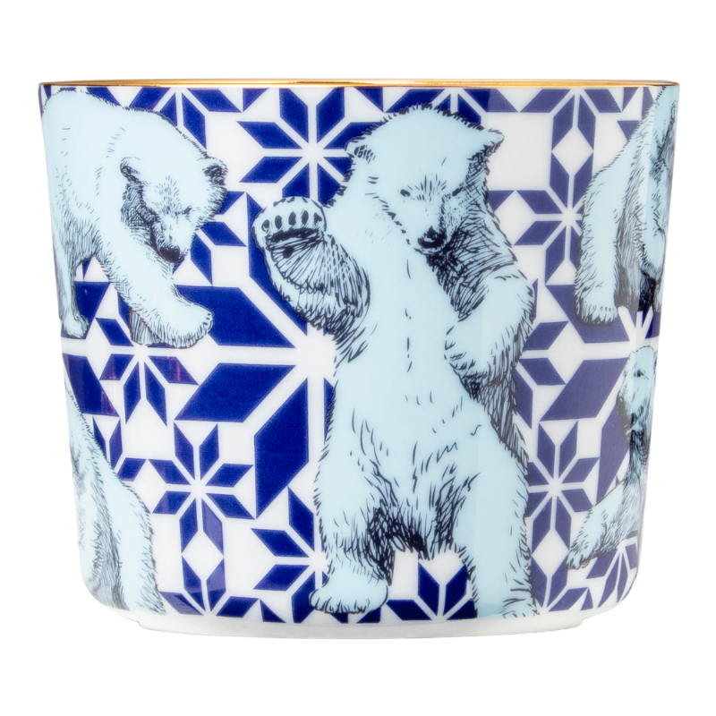 SIEGER by Fürstenberg Porcelaine Sip Of Gold Coupe à champagne The Polar Bears