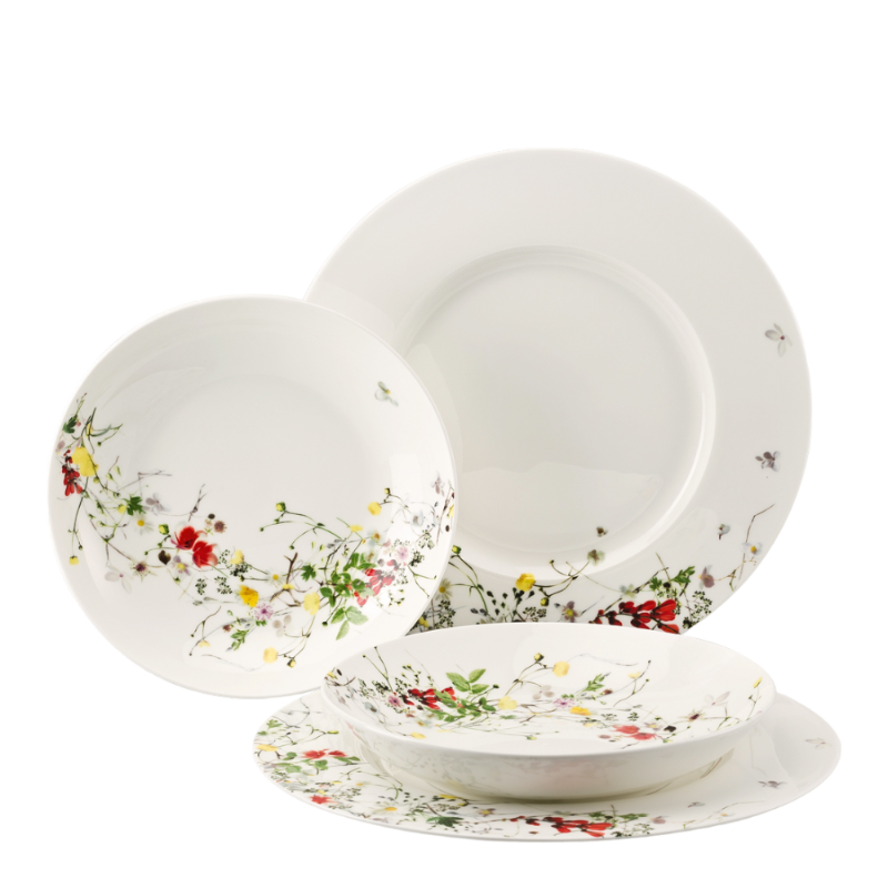 Rosenthal Fleurs Sauvages Dinnerset 4 pièces Vaisselle Porcelaine