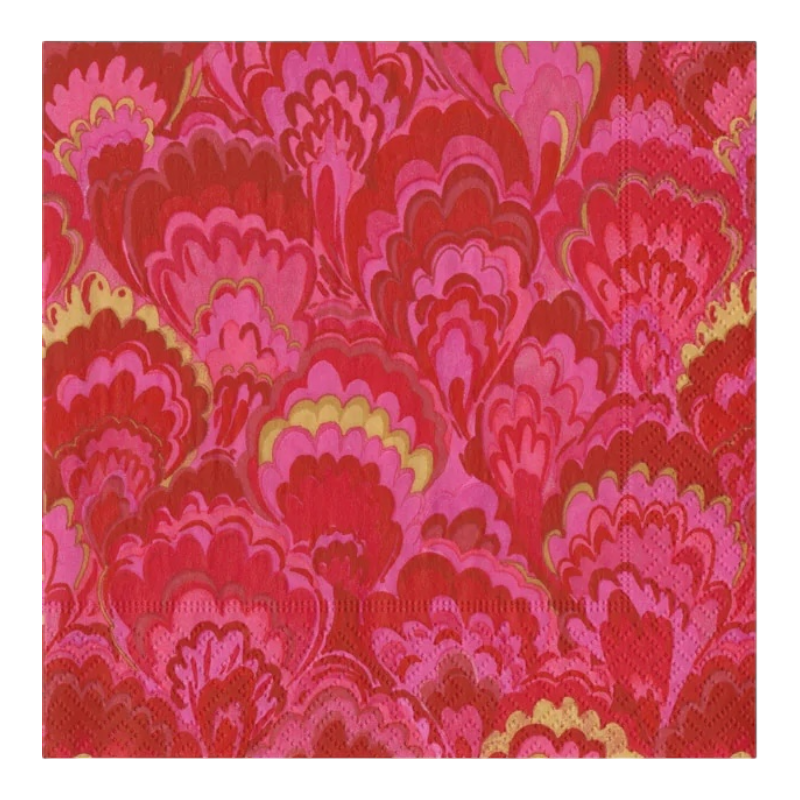 Marbled Ceramica Rouge et Fuchsia Cocktail Capsari 18452C