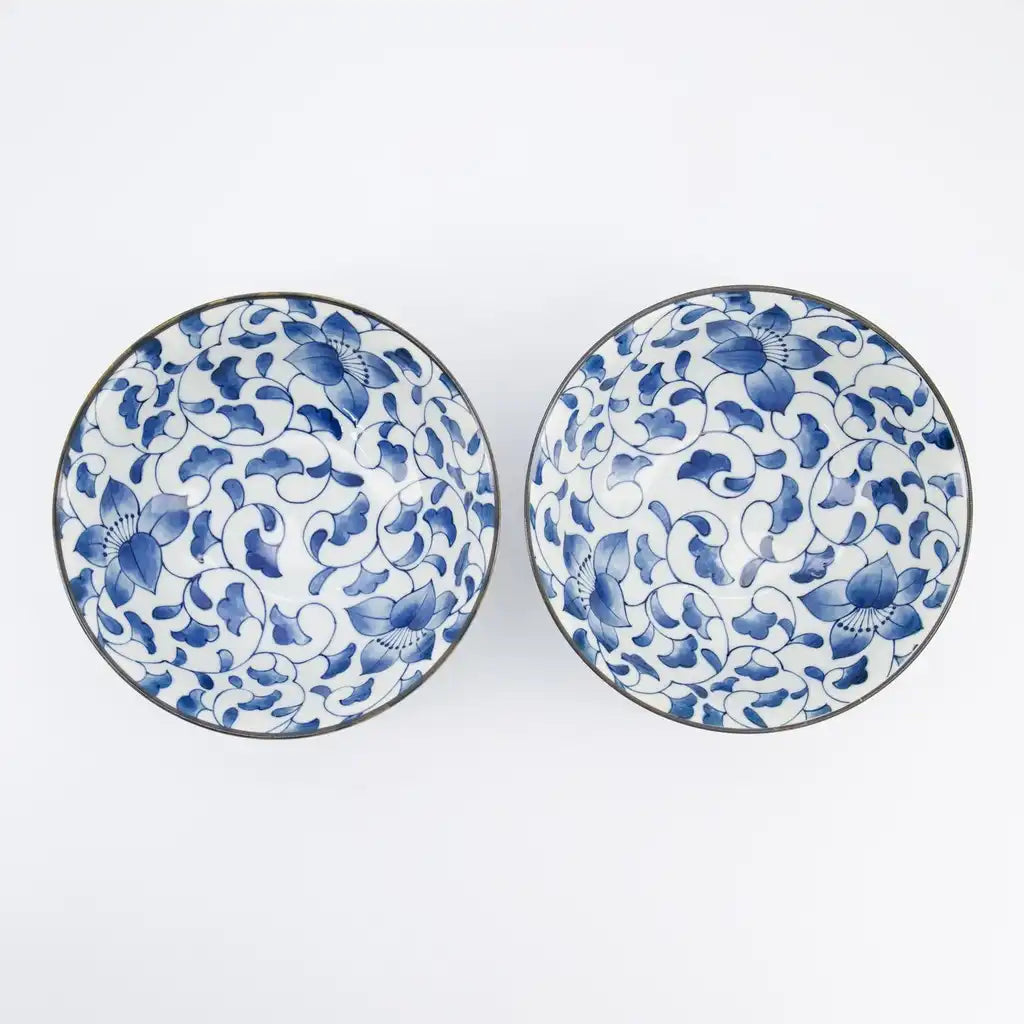 Flower Ramen Set cadeau bleu Tokyo Design Studio