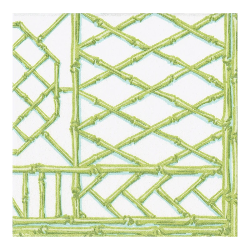 Caspari Serviette de table en papier Bamboo Screen Moss Green 17881DG
