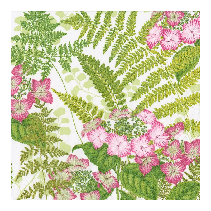 Caspari Serviette de table en papier Fern Garden 17840D