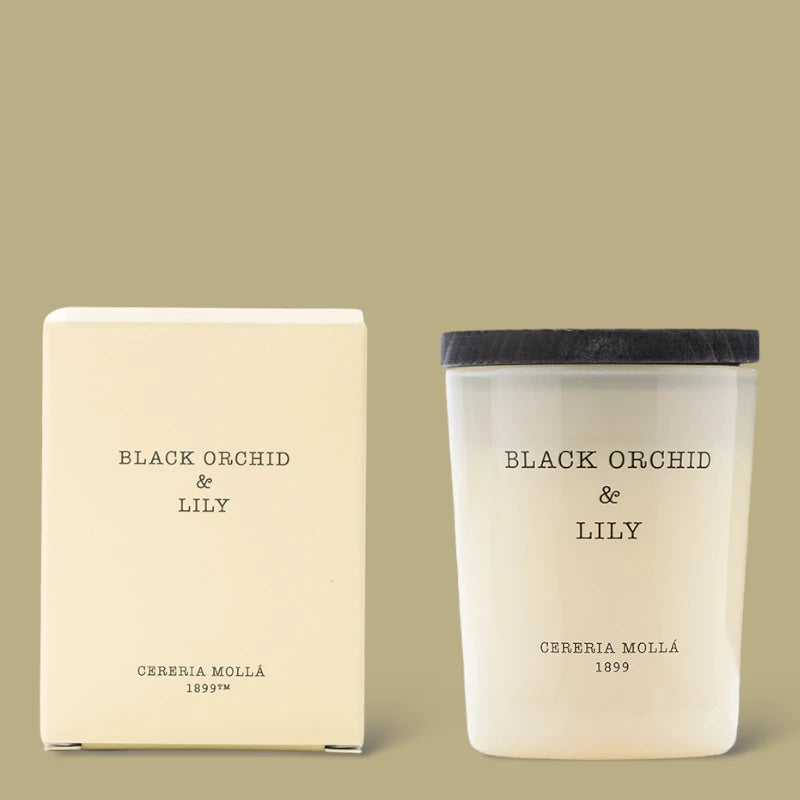 Black Orchid and Lily Bougie Cereria Molla