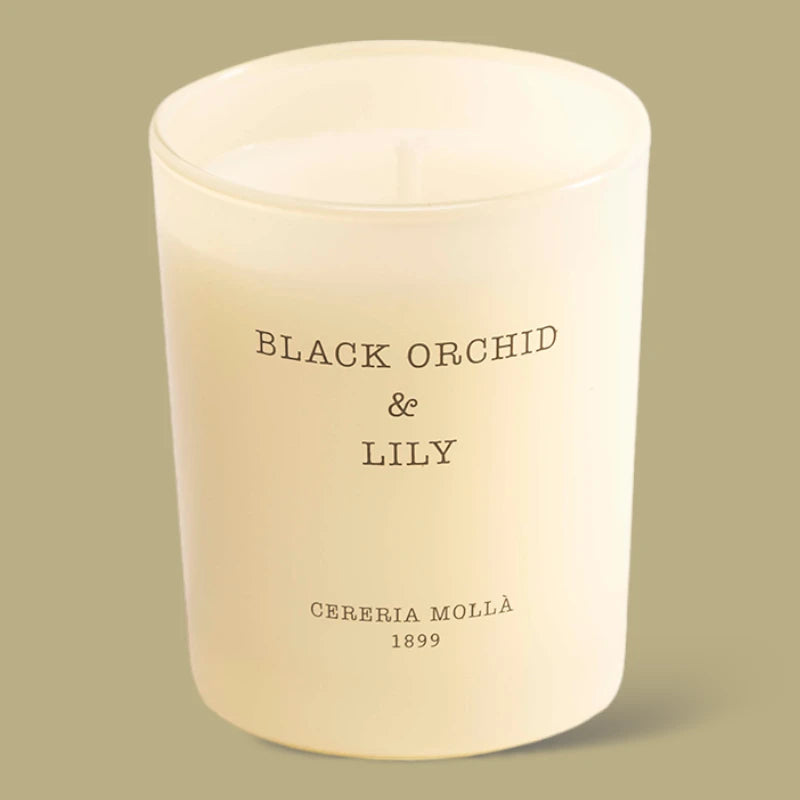 Black Orchid and Lily Bougie Cereria Molla