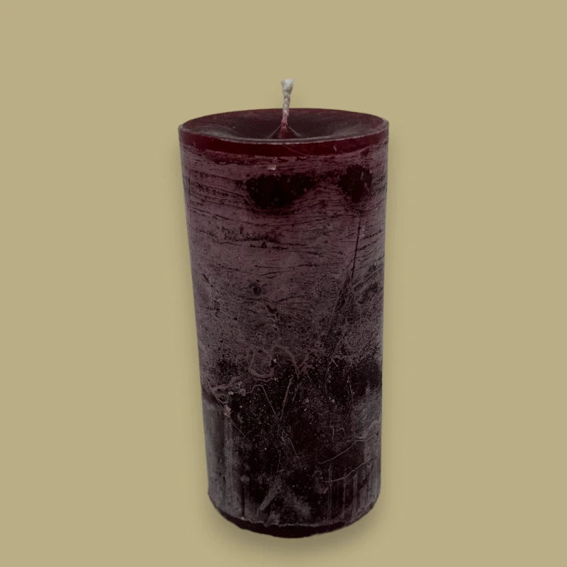 Dekocandle Bougie cylindrique Bordeaux C210804B