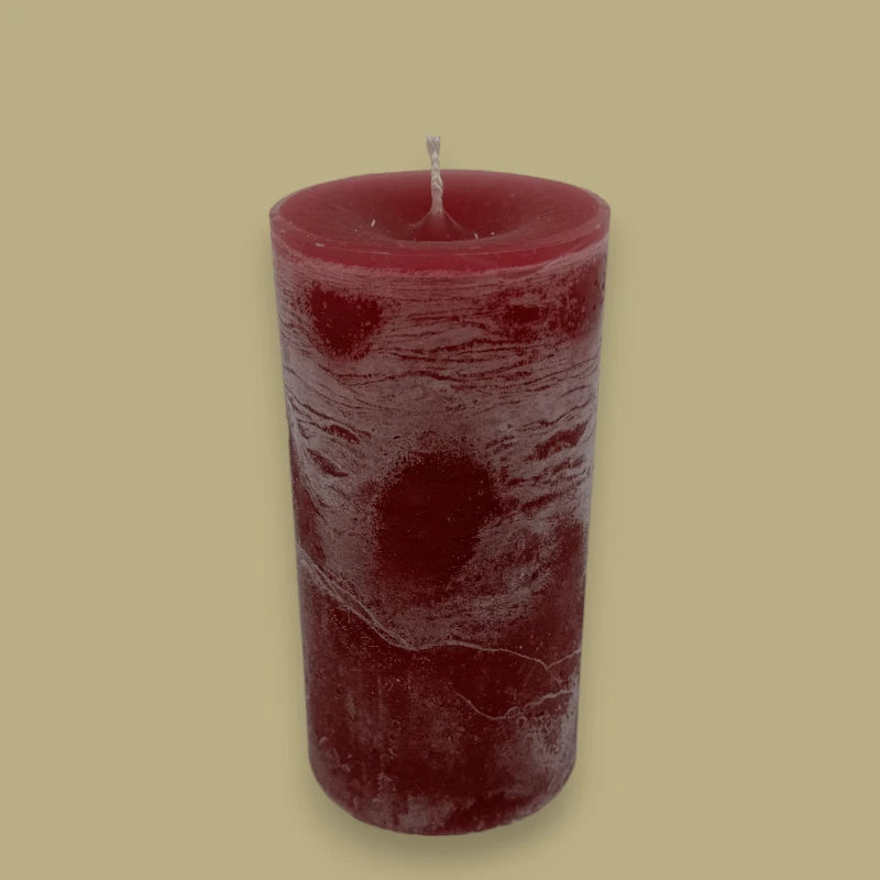Dekocandle Bougie cylindrique Crimson C10865