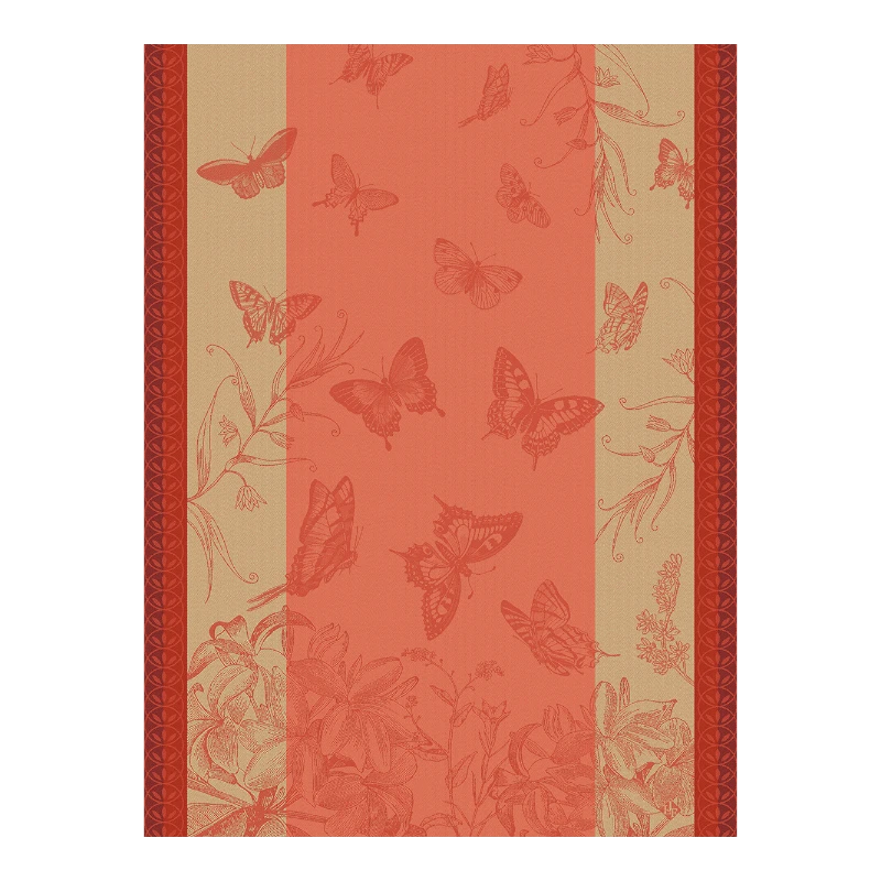 Torchon Le Jacquard Francais Jardin Des Papillons Camelia 29496