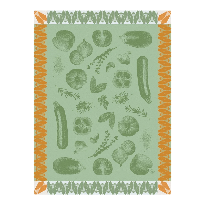 Torchon Le Jacquard Francais Ratatouille Courgette 29288