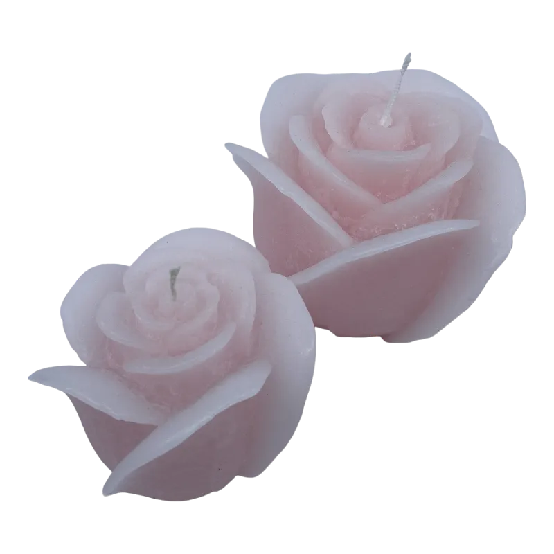 Bougie rose Poudre Petite Dekocandle