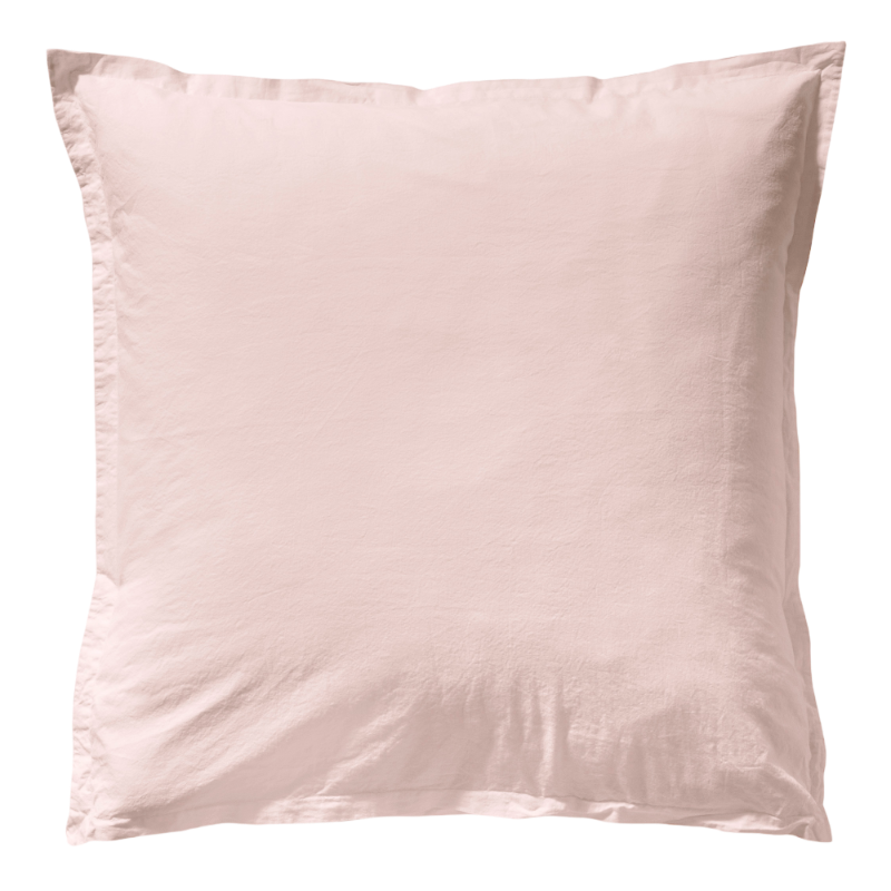Essix Coton Lave Soft Line Nude Rose linge de lit 65 x 65 cm