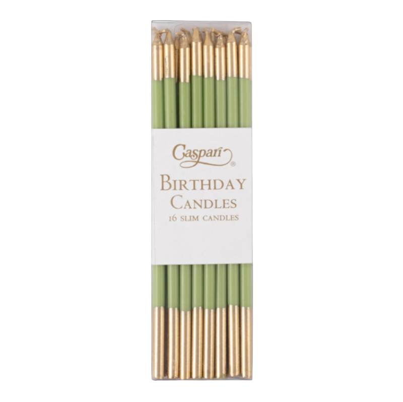 Birthday Candles Bougies d'anniversaire Caspari Vert