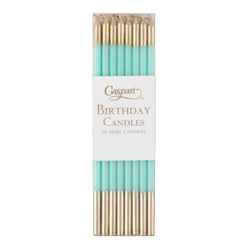 Birthday Candles Bougies d'anniversaire Caspari Turquoise