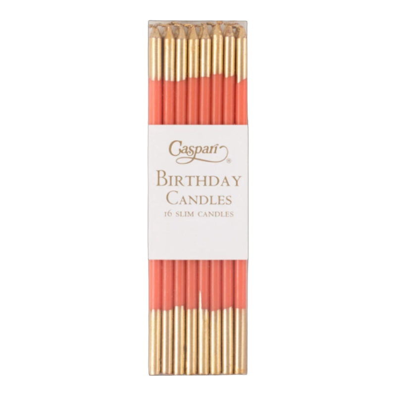 Birthday Candles Bougies d'anniversaire Caspari Orange