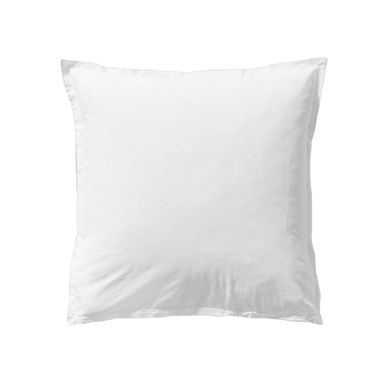 Essix Coton Lave Soft Line Blanc Parure de lit 65 x 65 cm
